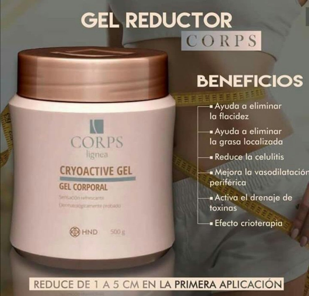 Corps Gel Moldeador corporal Efecto crio terapia x 500gr- Reduce Grasa Localizada Y Disminuye Medidas