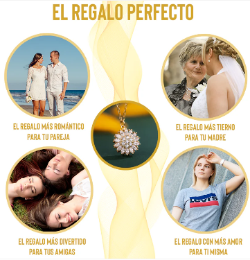 Collar Girasol Giratorio - Gratis caja de lujo