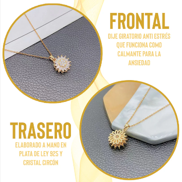Collar Girasol Giratorio - Gratis caja de lujo