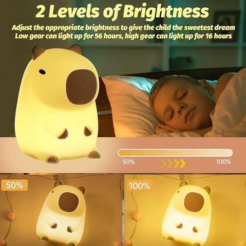 LAMPARA KAWAII DE CONTACTO - CONEJO - PATO - CAPYBARA - EL DETALLE PERFECTO PARA TI O ESA PERSONA ESPECIAL