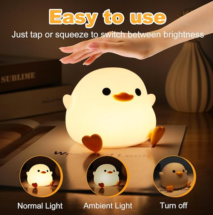 LAMPARA KAWAII DE CONTACTO - CONEJO - PATO - CAPYBARA - EL DETALLE PERFECTO PARA TI O ESA PERSONA ESPECIAL