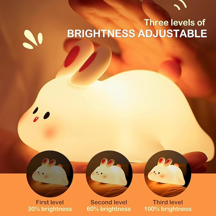 LAMPARA KAWAII DE CONTACTO - CONEJO - PATO - CAPYBARA - EL DETALLE PERFECTO PARA TI O ESA PERSONA ESPECIAL