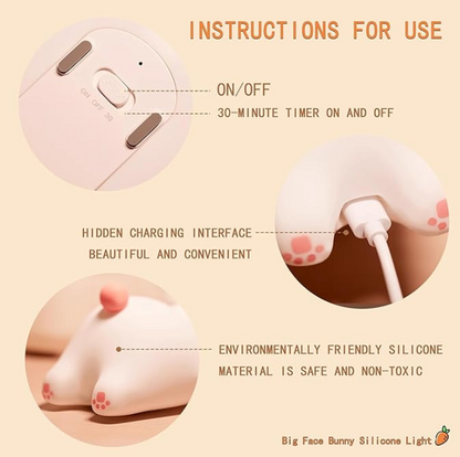 LAMPARA KAWAII DE CONTACTO - CONEJO - PATO - CAPYBARA - EL DETALLE PERFECTO PARA TI O ESA PERSONA ESPECIAL