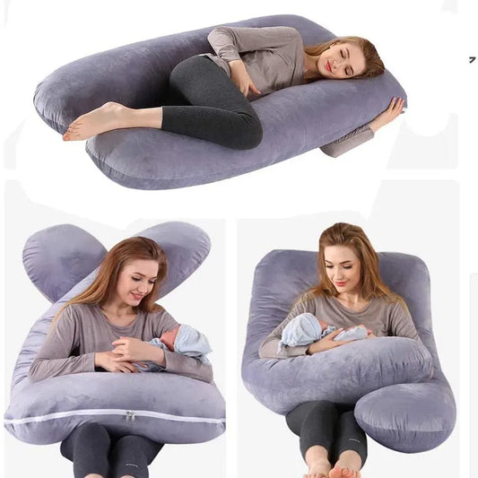 Almohadas Premium Confort Multi Funcional para Embarazo O Descanso - Despídete de molestos dolores de espalda y Disfruta de una comodidad que no imaginas